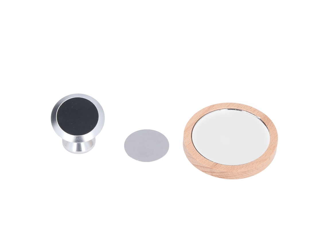 Espejo Reflector Giratorio De 360° Para Cafetera De Émbolo Con Base Metálica - Práctico Para El Hogar Y Restaurantes - Plateado