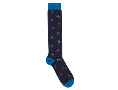 Calcetines Masculinos Largos con Diseño Ecuestre Talla Única GALLO