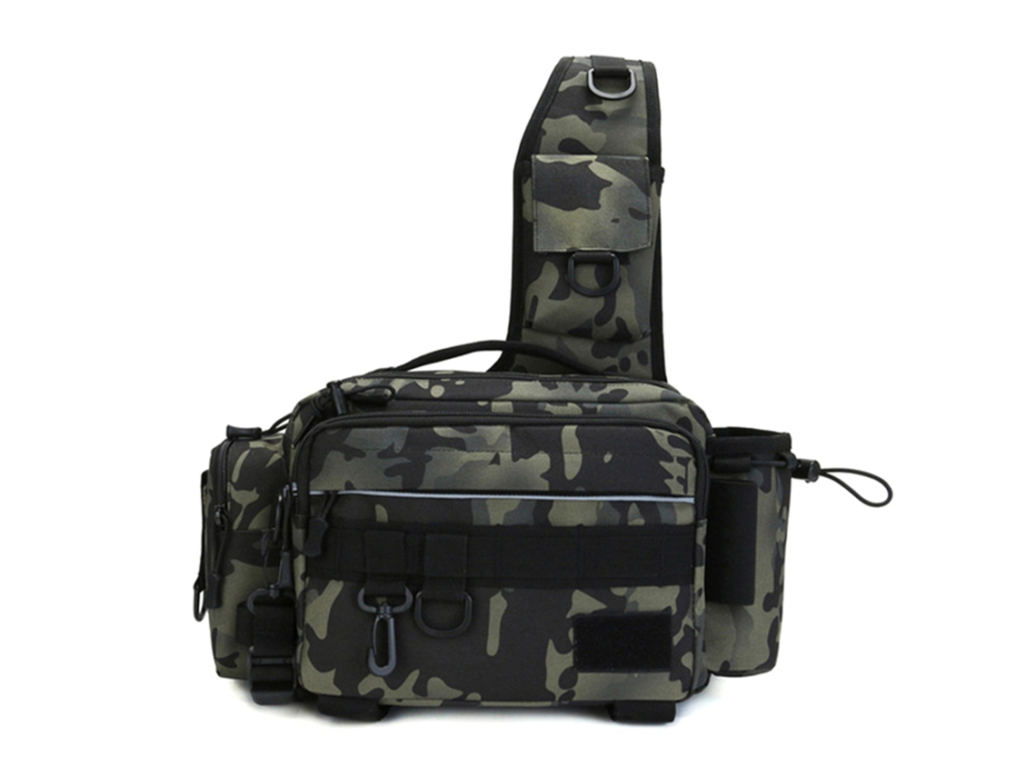 Mochila Multifuncional De Pesca Resistente À Água Para Arremesso Cintura Estojo Armazenamento Organizador De Enfeites E Equipamentos De Pesca