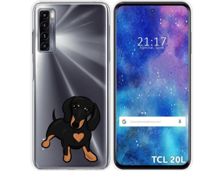 Carcasa TCL 20L TUMUNDOSMARTPHONE Dibujos Transparente Perros 04 Multicolor