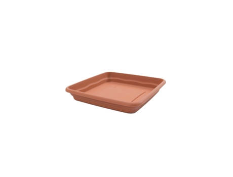 Plato de Jarrón PLASTIKEN Cuadrado Terra (7L - 23 x 23 x 4 cm)