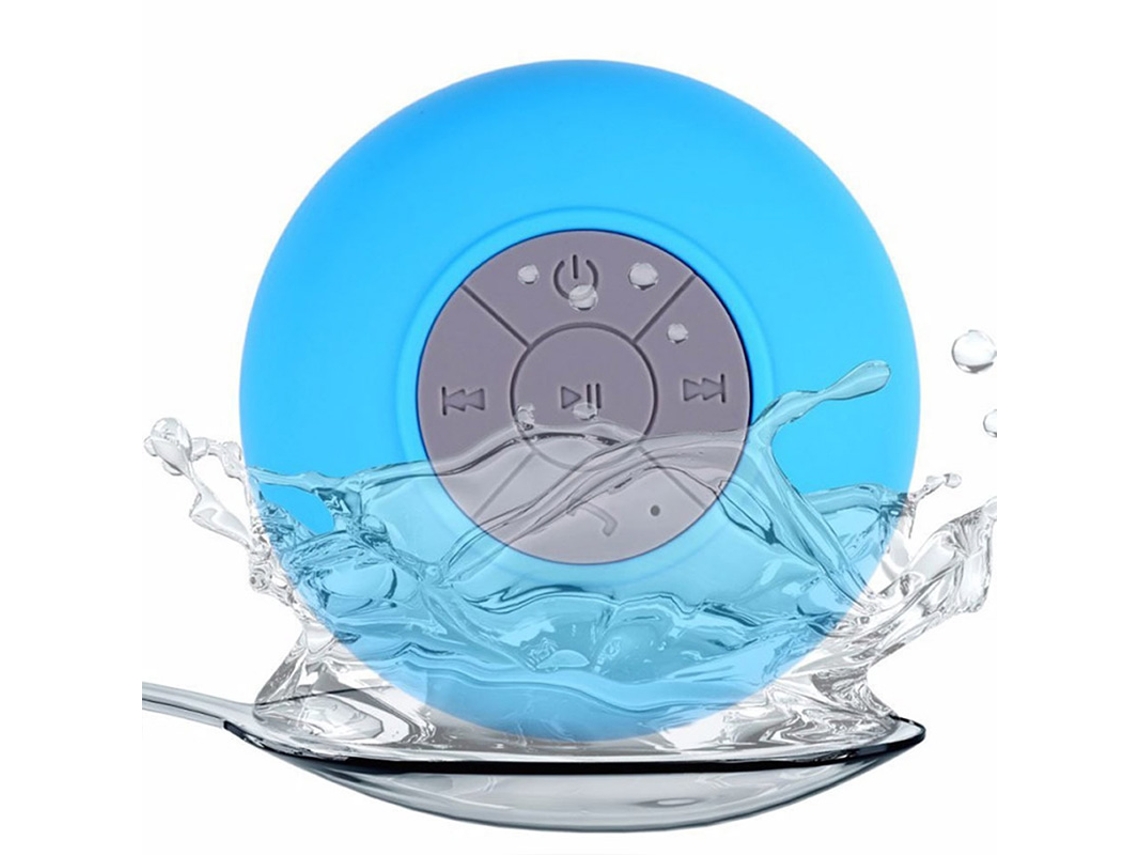 Mini altavoz Bluetooth impermeable para baño Mdug (azul cielo)