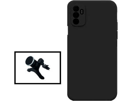 Kit Carcasa + Soporte Oppo A11s GIFT4ME Negro