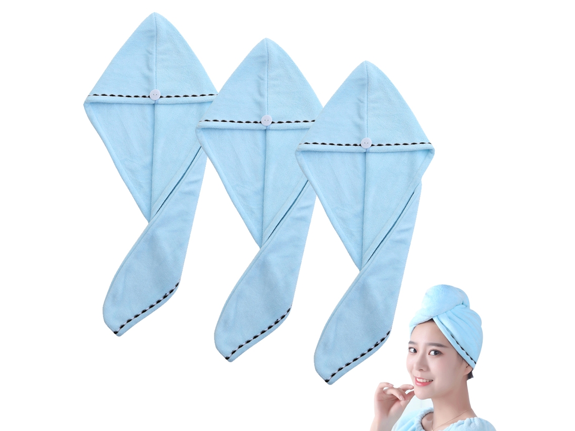 Toalla Kofihety Cabello Variadas Microfibra Azul (33x13x5cm)