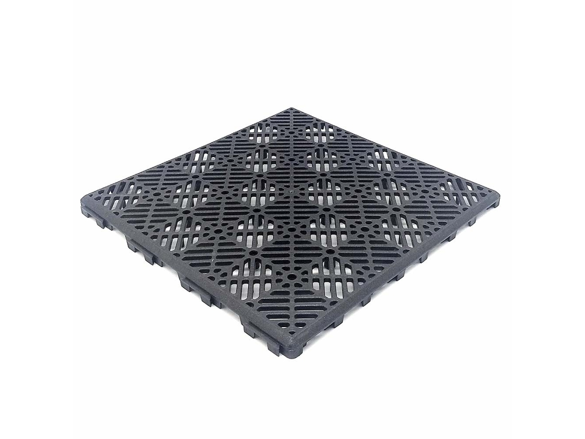Pack Ahorro 200 Losetas Autoventiladas 30x30x1,5cm (≈18m² - Forja/antracita) - Suelos De Piscinas, Terrazas, Césped Artificial, Perreras, Trasteros