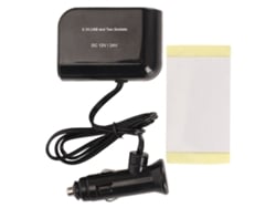 Adaptador De Acendedor De Cigarros 2 Tomadas 3.1a Carregador Usb Com Proteções Múltiplas Para Celulares Gps Tablets