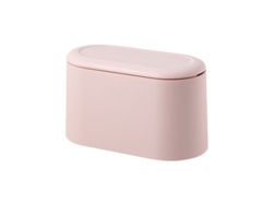 2026-linjou Papelera Pequeña Desmontable, Cubo De Basura Plástico Mini, Papelera De Mesa Pop Up (rosa)