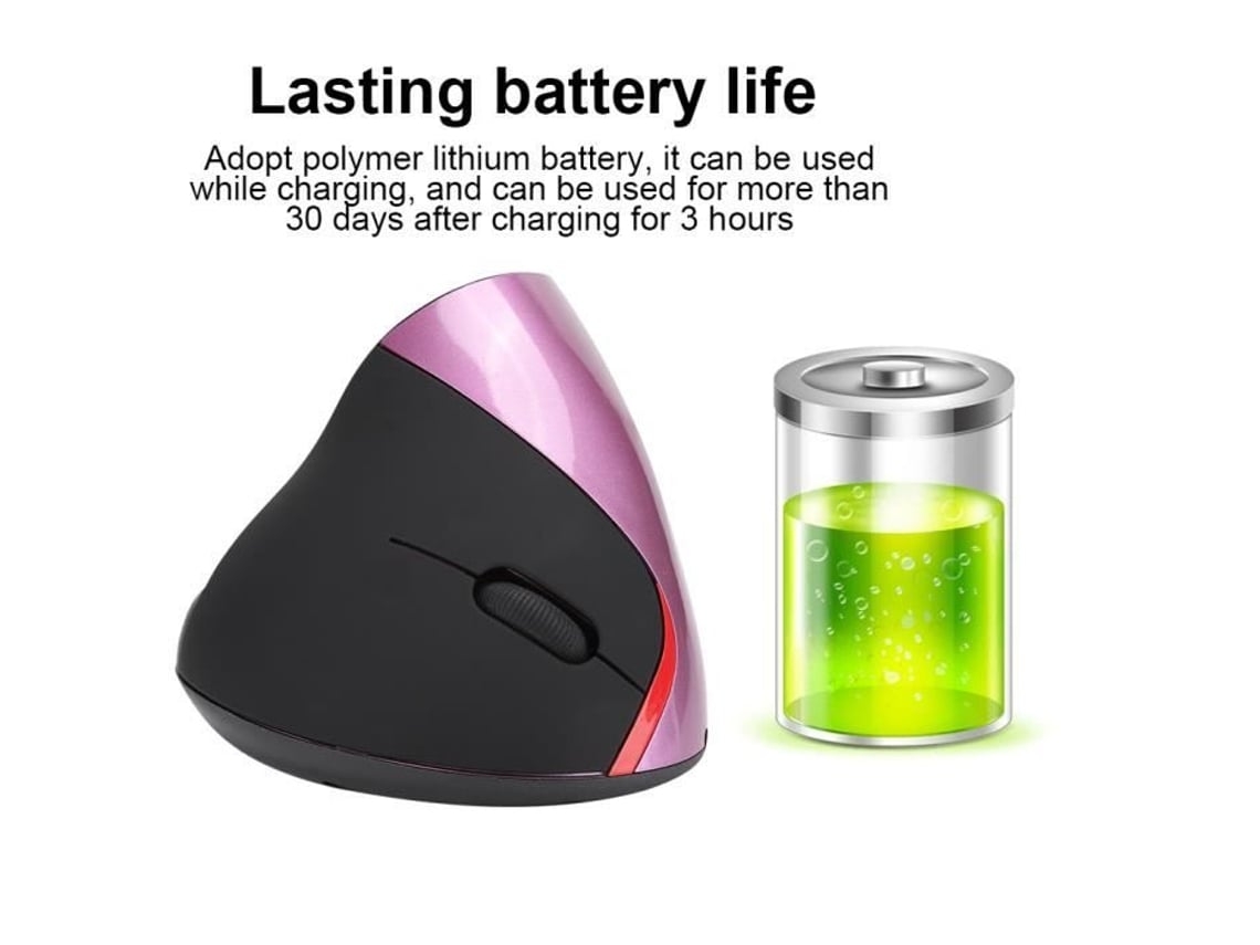Ratón ergonómico con rayos UV verticales, pintura en aerosol fluorescente, ratón de ordenador ergonómico con rayos violetas.