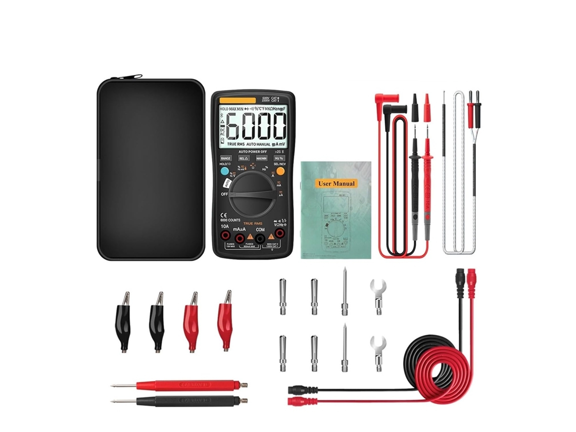Multímetro Numérique Bluetooth 6000 Cuentas True Professional Multimetro Testeur De Tension Courant