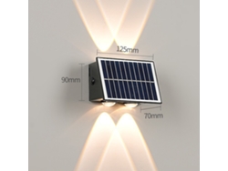 Aplique Solar De Pared Para Exteriores, Clasificación Ip65, Para Jardín, Paisajismo, Decorativo, Luz Nocturna Para Villa, Resistente Al Agua.