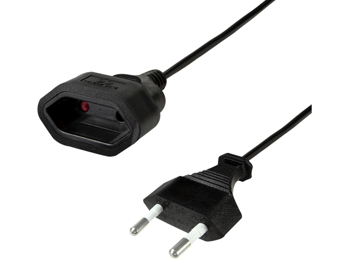 Cable de Extensión LOGILINK Enchufe Euro 0,2 M Negro