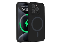 (negro, Iphone 13) Funda Para Iphone, Silicona Líquida, Protección De Lente, Fuerte Fijación Magnética.