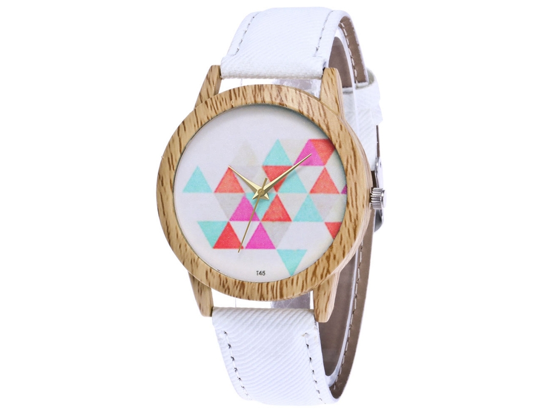 Reloj De Pulsera Analógico De Cuarzo Unisex Zhoulianfa Para Mujer Con Esfera Redonda Blanca