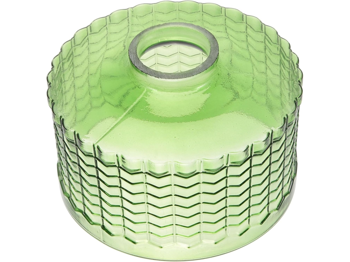 Portalámparas colgante de cristal con rayas decorativas, ideal para estilos industriales y de interior. SFUSHOS