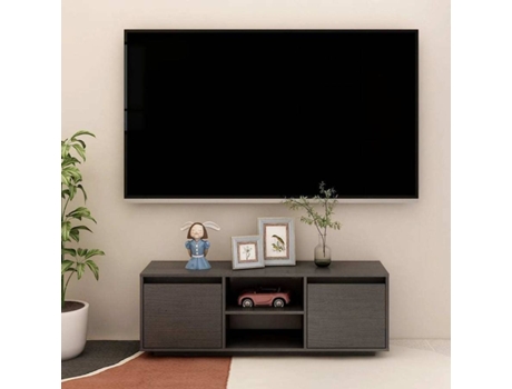 Mueble para la televisión VIDAXL Gris Madera (110x30x40 cm)