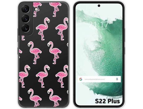 Carcasa Samsung Galaxy S22 Plus 5G TUMUNDOSMARTPHONE Dibujos Transparente Flamenco Multicolor