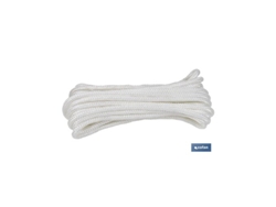 Madeja Cordón Poliéster Reforzado 5 Mm 10 M Blanco