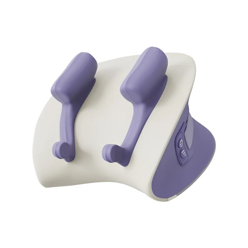 Almohada De Masaje Cervical (morada), Recargable, Masajeador Ergonómico 6d Para Cuello Y Hombros