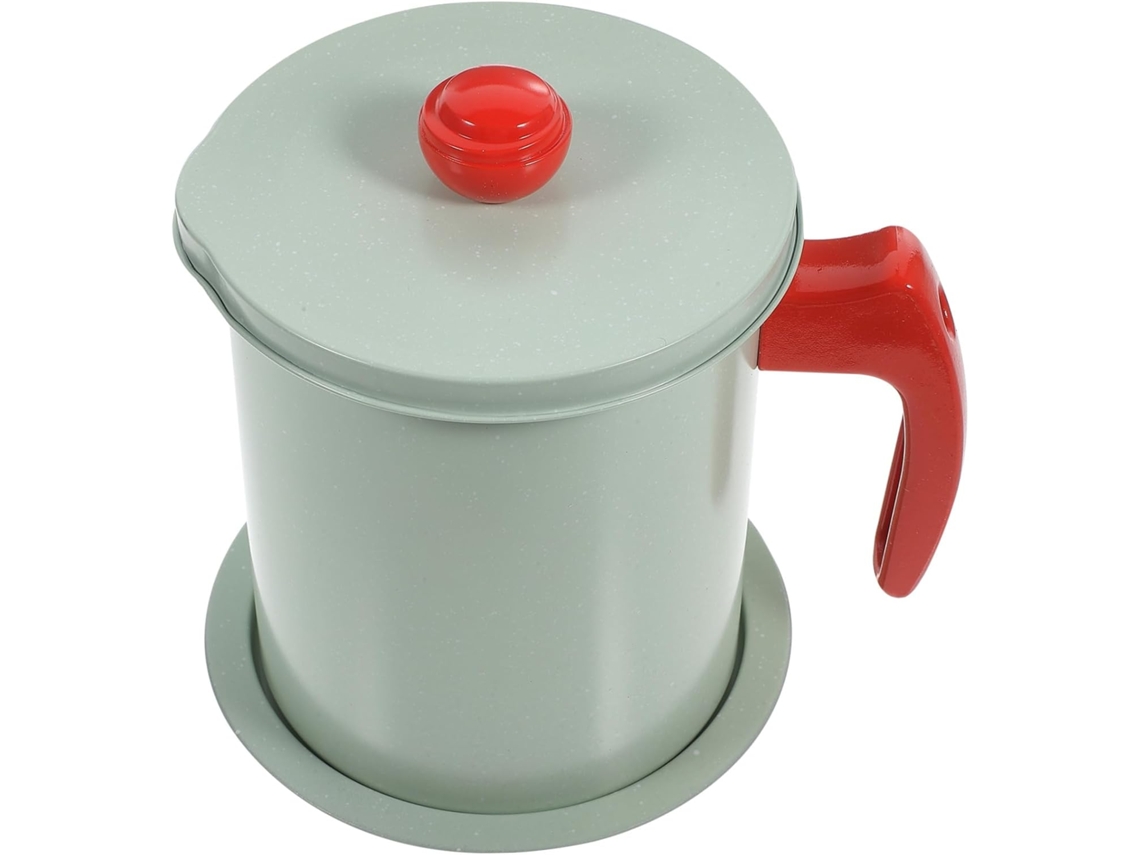Olla De Grasa De Acero Inoxidable. Este Recipiente Para Aceite De Cocina Puede Separar Eficazmente El Aceit...