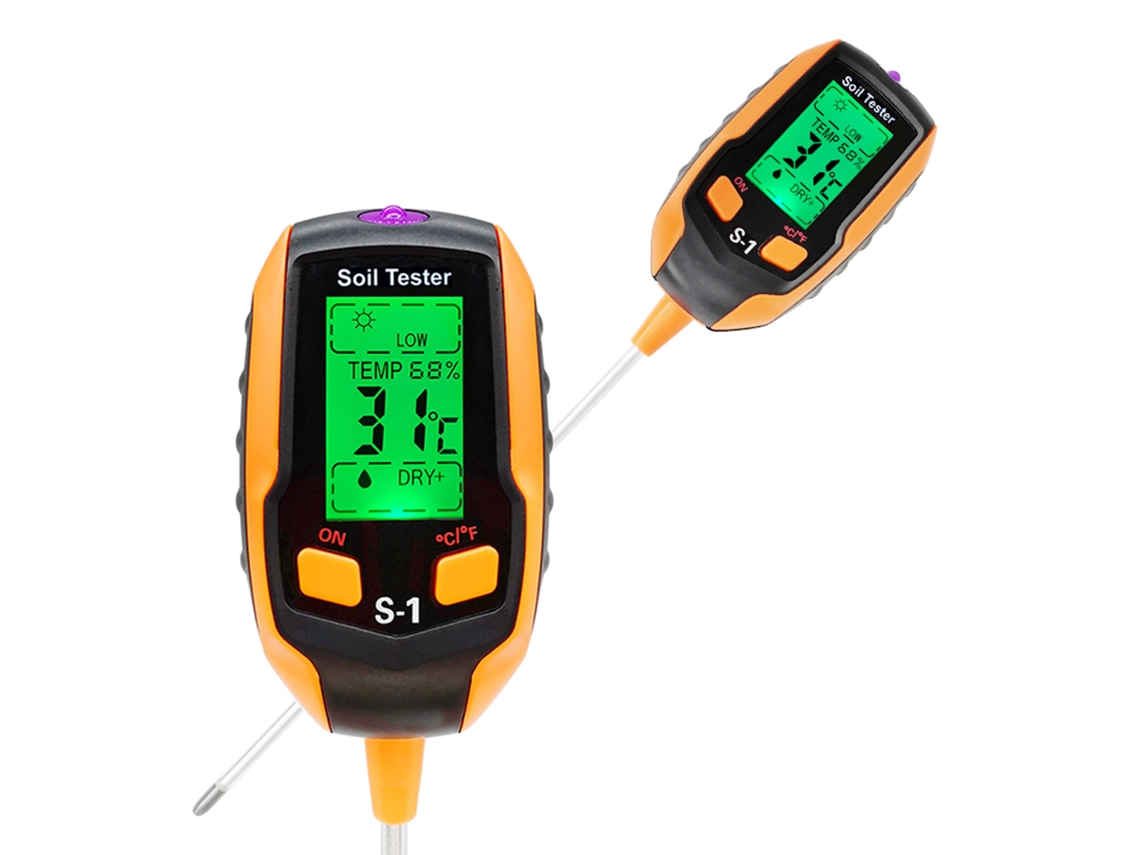 Testador De Solo De Alta Precisão Quatro Em Um Ph, Temperatura E Umidade, Valor De Ph
