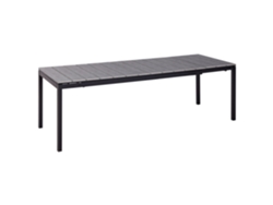Mesa Extensible BELIANI Tofane en Aluminio Gris 248X90X77
