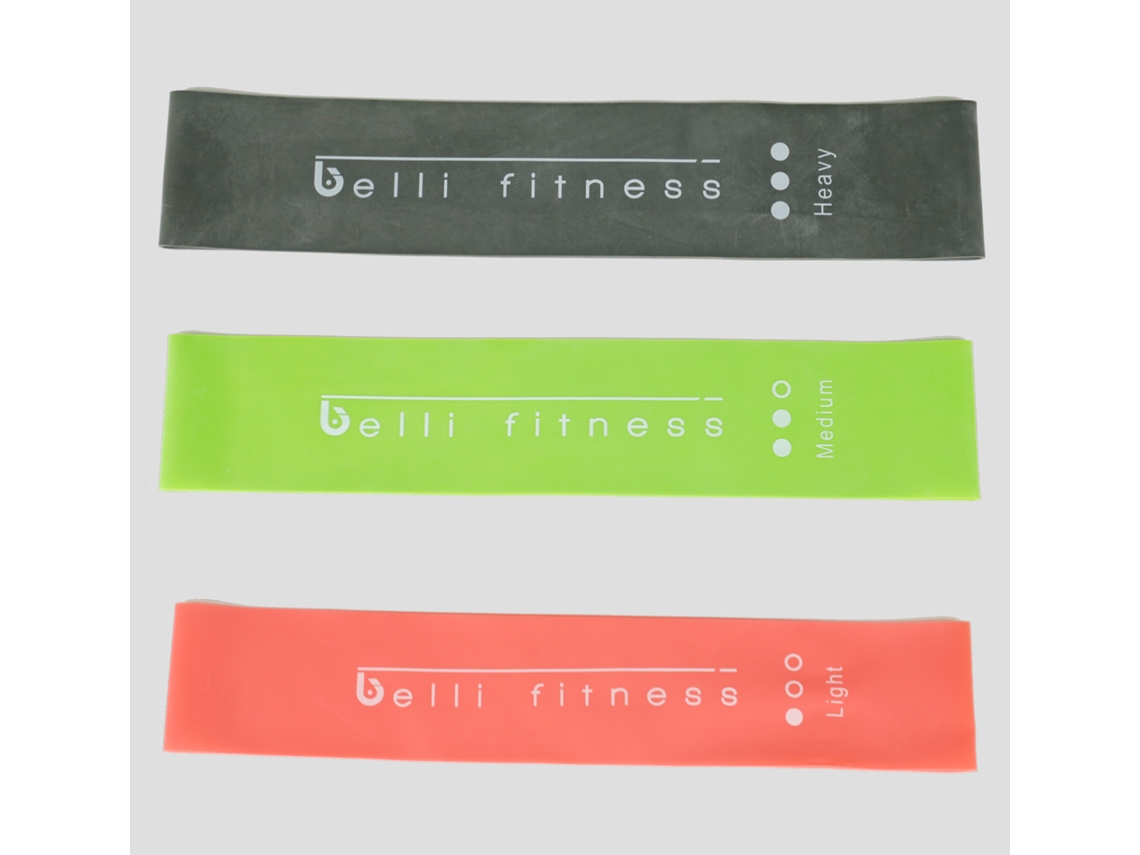 Conjunto 3 Mini Banda Elástica - Fácil-Médio-Dificíl BELLIFITNESS