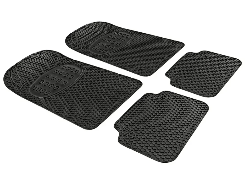 Juego de Alfombras para Coche POOL LINE Detroit de 4 piezas universal negro