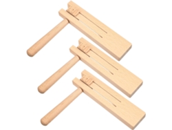 Juego De 3 Piezas De Juguetes De Madera Con Trinquete