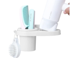 Soporte para secador de pelo, caja organizadora de pared para almacenamiento de aire GOKOCO