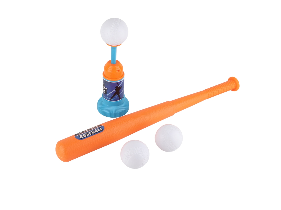 Máquina De Lanzar Béisbol Para Niños Con 3 Pelotas Y Bate De Pressión Juguete De Batting Deportivo Al Aire Libre