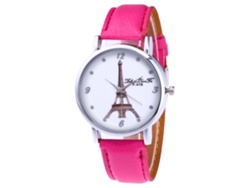 Reloj De Pulsera De Cuarzo Elegante E Informal Para Hombre, Regalo De Moda, Rojo Y Rosa.