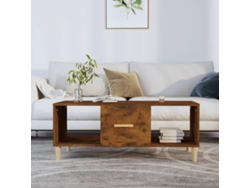 Mesa de Centro Apoyo 102X50X40 cm Derivados Madera Roble Fumado