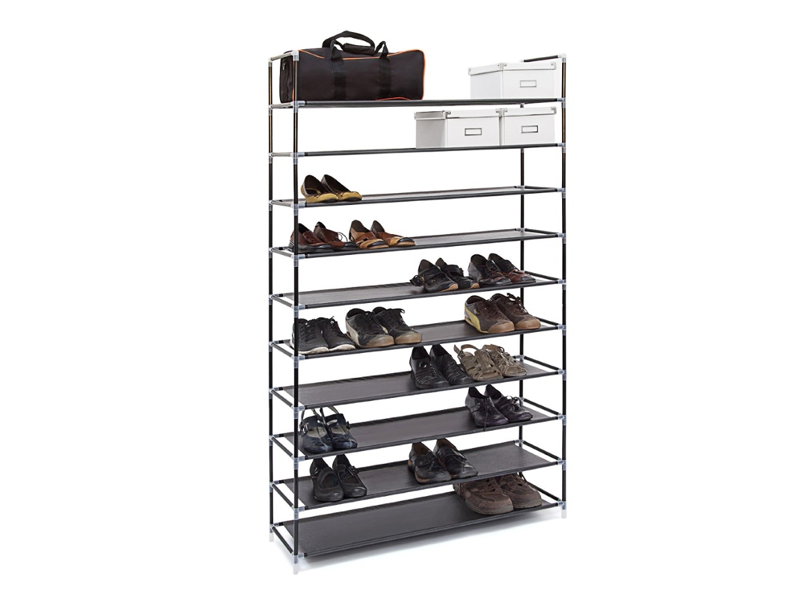 Zapatera para 50 Paires de Zapatos RELAXDAYS Negro (175 x 100 x 29 cm)