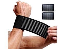 2026rebe-2 Piezas Brazalete De Muñeca Brazaletes De Soporte Para Hombres Y Mujeres Para Levantamiento De Pesas Tenis Fitness