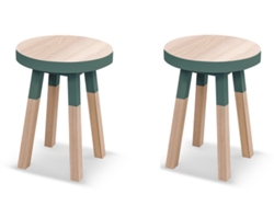 Banco MON PETIT MEUBLE FRANÇAIS de Madeira Maciça Assento 35 cm (2 unidades)