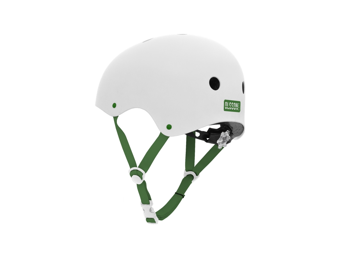 Casco niño OLSSON HERO Blanco M-L 52-54cm patines skates bicicletas patinetes