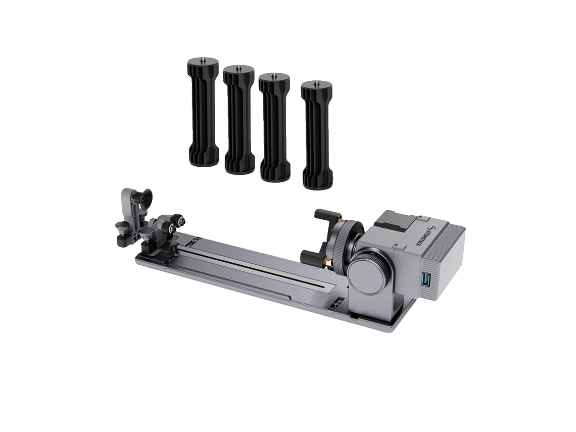 Mandril giratorio, eje ajustable, compatible con grabadoras láser, Atomstack R8