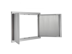 Puerta Doble de Acero Inoxidable 710x482mm para Isla Grill o Mueble Exterior Tekmaquinas