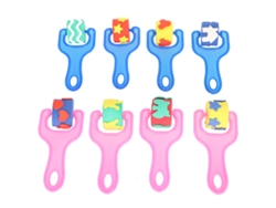 Juego De 8 Rodillos Para Pintar Para Niños, Herramienta De Arte Diy Para Preescolares