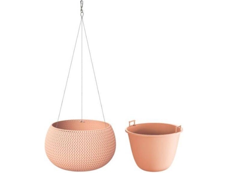 Set 2 Maceteros PROSPERPLAST Splofy Bowl WS (Rosa - 37x37x21.8 cm)