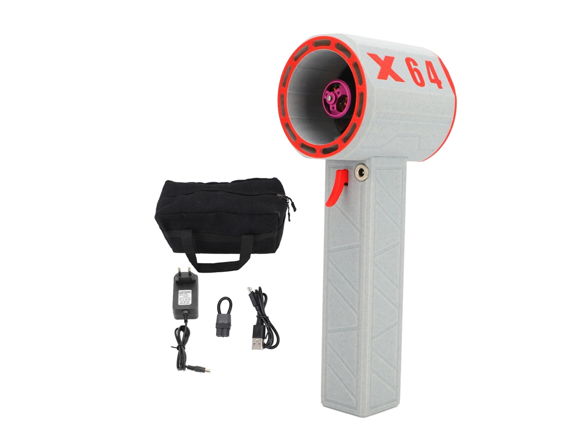 Ventilador turbo de alta potencia, potente, con conducto de 64 mm, 8000 mAh, eficiente para coche, exterior y hogar, de 100 a 240 V.