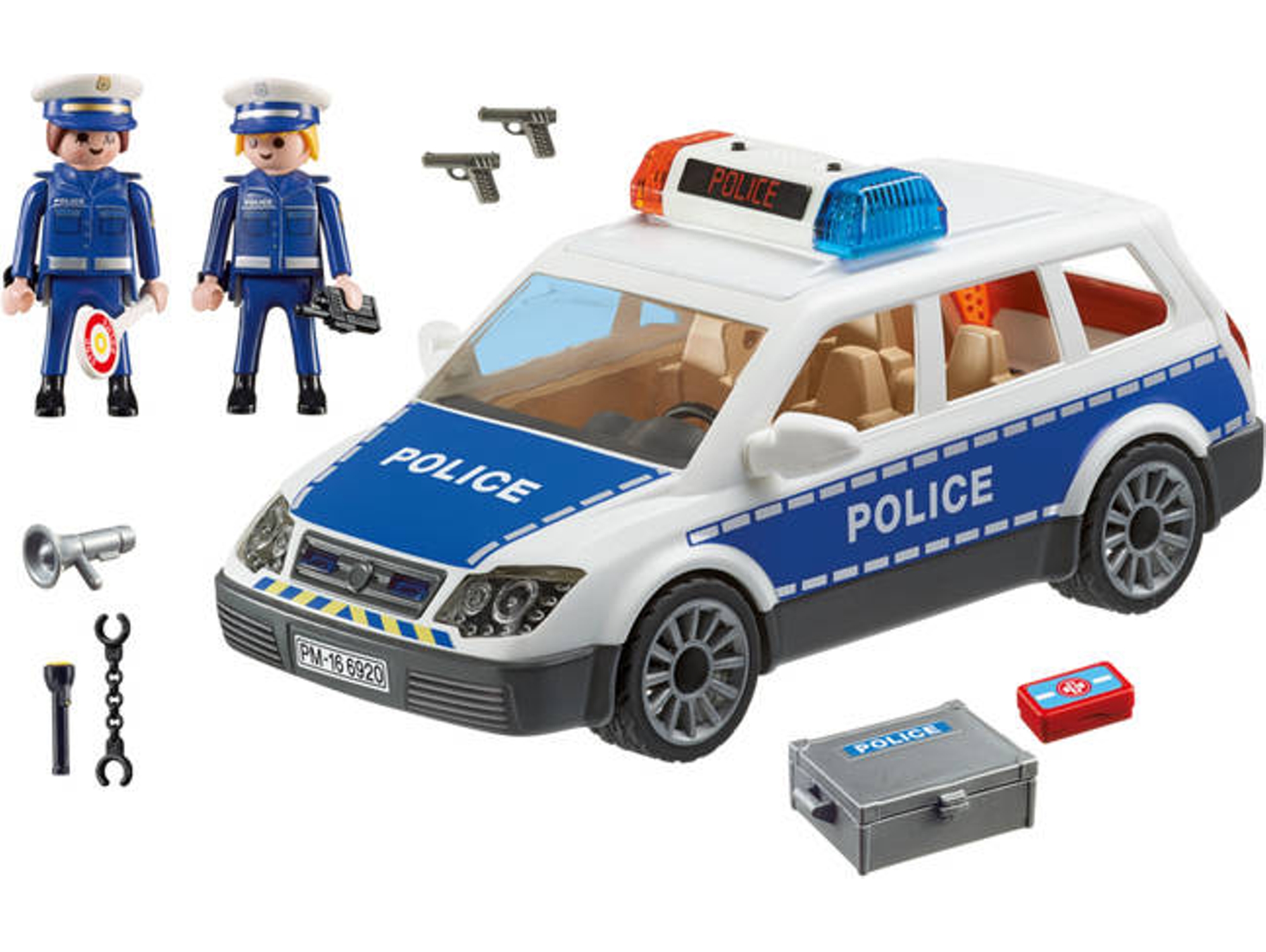 PLAYMOBIL Coche de policía con luces y sonido (Edad Mínima 4) Worten.es