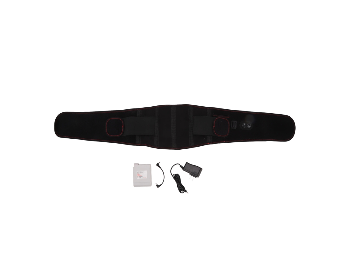 Cinturón Lumbar Inalámbrico Con Calefacción Y Masaje Vibratorio Para El Dolor De Espalda, 105 Cm.