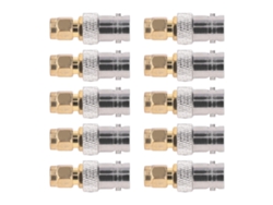 10 Adaptadores De Cable Coaxial Rf Bnc Hembra A Sma Macho Ofc 50ω Para Gps Wifi