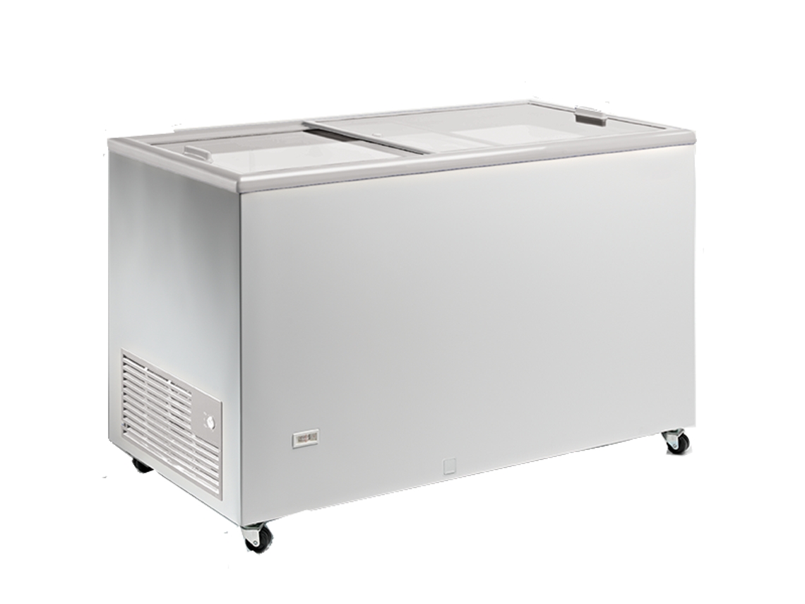 Congelador Horizontal Gelados Tampa Plana Vidrio STARLUX.