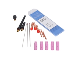 Kit De Acessórios Para Tocha Tig 17 Peças: Bocal Cerâmico, Clamp De Elétrodos Para Pistola Wp17 18 26