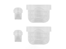 2 Válvulas De Pico De Pato Y 2 Diafragmas De Silicona Para Extractor De Leche S18, S21 Y S23.