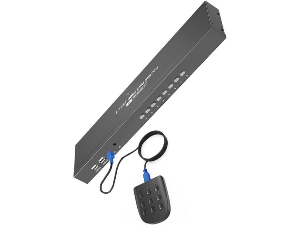 Muchos Ordenadores Kvm Admiten Resolución 4k, Nitidez, Uso Compartido Por Usb Y Carcasa Metálica.