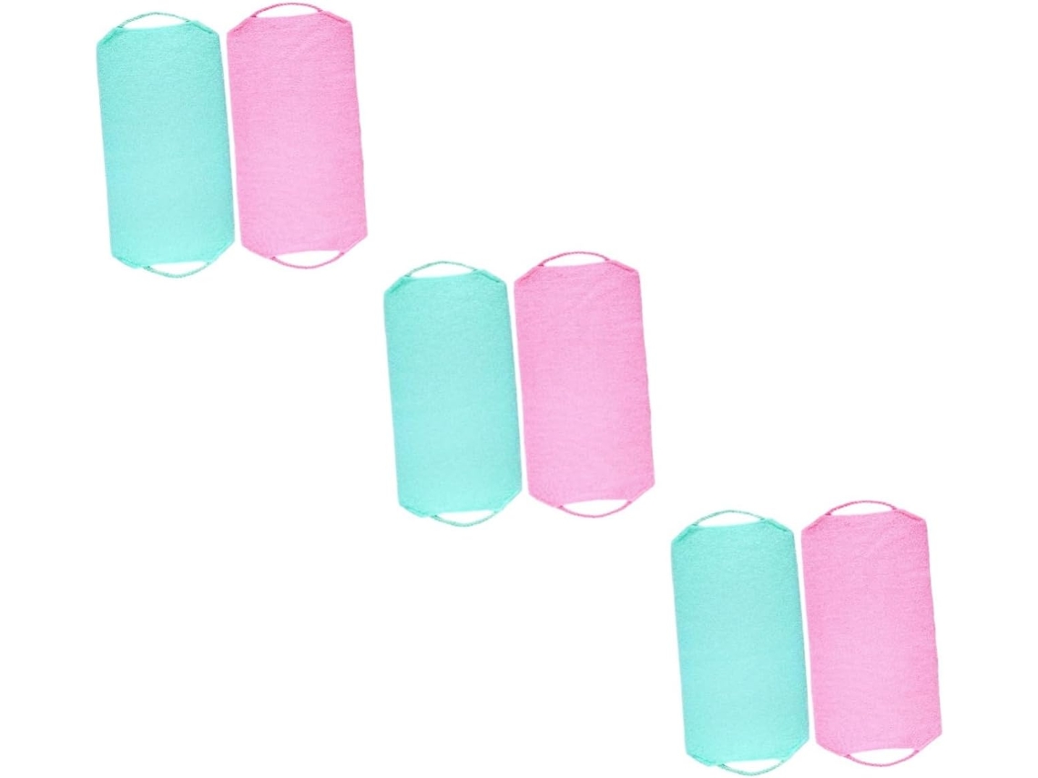 Juego De 6 Toallas Exfoliantes Y Esponjas Para El Baño, Para Limpiar Y Exfoliar La Piel.