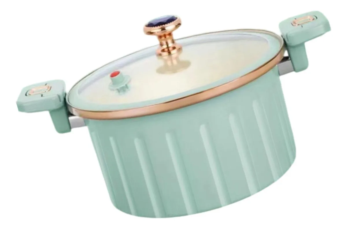 Olla de cocción lenta eléctrica resistente al calor de 10 l con tapa